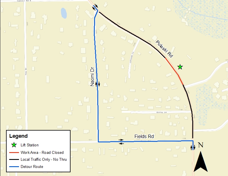 Pulaski Road Emergency Sewer Improvement Project Construction
